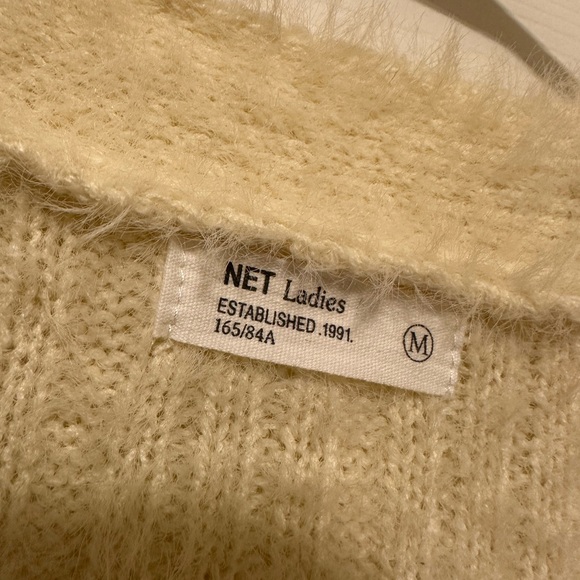 Cream Soft Knit Long Cardigan - Picture 3 of 4